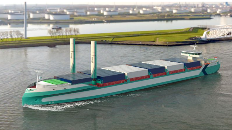 Tharsis'in 378 TEU sıfır emisyon deniz-nehir gemisi konsept tasarımı