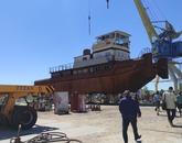 Port Kolomna: hydraulic engineering structures, shipyard and fleet 